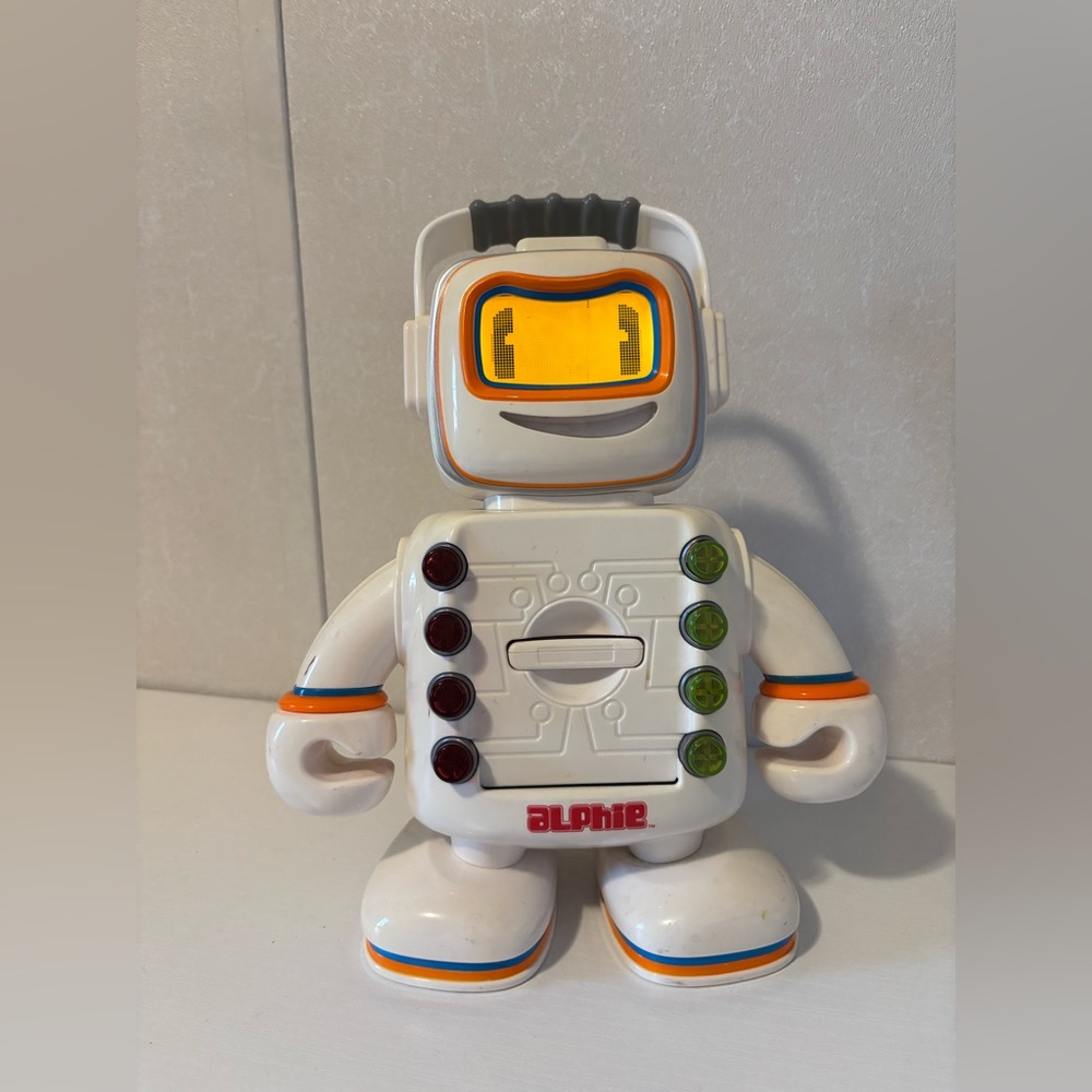 Interactive Alphie  Robot Toy - White and Orange - Picture 2 of 7